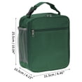 thumbnail image 4 of Unique Bargains Reusable Insulated Lunch Box Tote for Work Deep Green 195 oz, 4 of 7