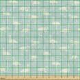 thumbnail image 2 of Flamingo Upholstery Fabric by the Yard, Silhouette of Tropical Beach Birds in Soft Tones Exotic Illustration, Decorative Fabric for DIY and Home Accents, Pale Blue and Cream by Ambesonne, 2 of 5