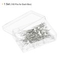 thumbnail image 3 of Uxcell Sewing Pins Ball Glass Head Quilting Pin for Dressmaker, White 100 Set, 3 of 5