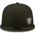 thumbnail image 2 of Men's New Era Black Las Vegas Raiders  Flawless 59FIFTY Fitted Hat, 2 of 6