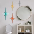 thumbnail image 5 of CoolStuff 4 Pcs Cast Iron Starburst Shaped Wall Decor Metal Mid Century Modern Decor Retro Atomic Stars Wall Art Elegance Accents Vintage Celestial Whimsigoth Hangings for Home Office Room(Gold), 5 of 6