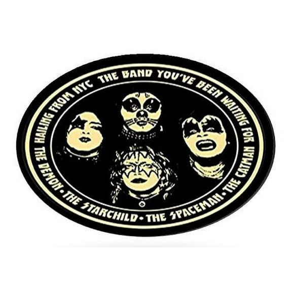 KISS, Hailing From NYC DECAL - Officially Licensed Original Artwork STICKER, 4" x 4"