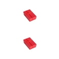 thumbnail image 1 of Jumpingount Cajas de joyería Paquete de papel Almacenamiento Exhibición Caja de transporte para collares Pulseras Brazaletes Embalaje Joyas Rojo 2piezas, 1 of 6