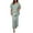 Light Green, variant on tasrioml Women's Casual Two Piece Outfit Plus Size V Neck Short Sleeve Top Wide Leg Pants Summer Loose Lounge Set