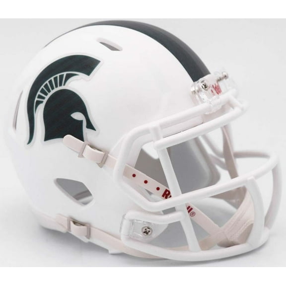 Michigan State Spartans White 2017 Alternate Riddell NCAA Speed Mini Helmet