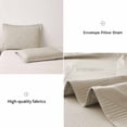 thumbnail image 2 of Beartech Solid Color Quilt Set Queen/Full Size Camel Bedspread Coverlet Microfiber Bedding Lightweight Reversible Set,Soft Bedding for All Seasons, 2 of 7
