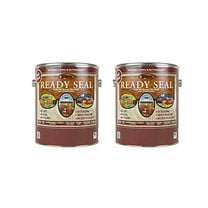 Ready Seal Dark Walnut 2 Gallon - Exterior Wood Stain and Sealer; Oil-Based Penetrating Finish; For Decks, Fences, Siding & More; Fast Drying, No Prep, Easy Application
