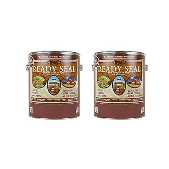 Ready Seal Dark Walnut 2 Gallon - Exterior Wood Stain and Sealer; Oil-Based Penetrating Finish; For Decks, Fences, Siding & More; Fast Drying, No Prep, Easy Application