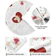 thumbnail image 2 of FMSHPON Valentine's Day Valentine Cupid Xmas Christmas Tree Skirt Stand Mat for Holiday Party Decoration Indoor Outdoor 36 inches, 2 of 6