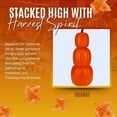 thumbnail image 3 of Orange Stacked Pumpkin Decor, 24-Inch 3-Piece  Pumpkins for Fall Harvest Halloween Decoration Indoor & Outdoor Thanksgiving Centerpiece Display, 3 of 7