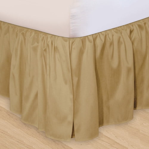 Ruffled 3pc Adjustable Bed Skirt - Walmart.com - Walmart.com