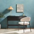 thumbnail image 6 of Walker Edison Modern Curved Waterfall Desk with Drawers, Black, 6 of 21