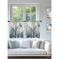 thumbnail image 4 of Blue Birds Sheer Curtains 2 Panels Set Birch Tree Spring Animal Lihgt Filtering Rod Pocket Voile Drape, Semi Sheer Window Curtains for Bedroom Living Room, 52"x45", 4 of 5