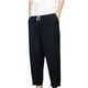 thumbnail image 2 of Pantalones largos para hombre, pantalones casuales, versátiles, de lino y algodón, pantalones holgados, pantalones de pierna recta de moda, pantalones para hombre, 2 of 7