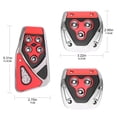 thumbnail image 3 of jiaping A Set of 3 Non-Slip Foot Pedal Covers , Stainless Steel Brake Clutch s, 3 of 9