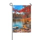 thumbnail image 1 of Bandera de jardín ABPHQTO Otoño follaje Lago Bosque Hojas Patio jardín 70x100 cm, 1 of 1