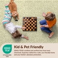 thumbnail image 4 of Design&I 8'x10' Ultra Soft Area Rug, Sage Cream Checkered Stripe Waffle Motif Symmetrical Bathroom None Fluffy Washable Non Shedding for Bedroom Living Room Under Sectional, 4 of 7