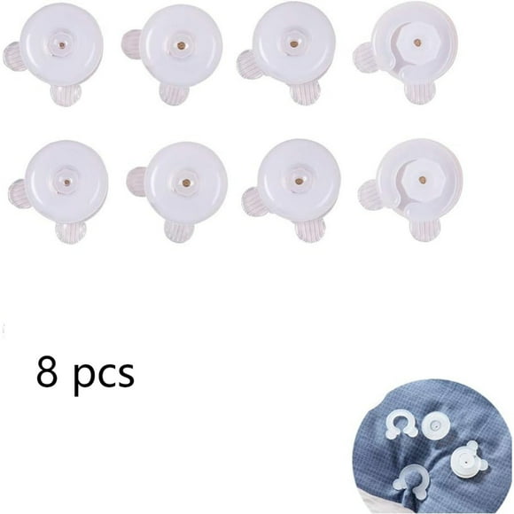 Comforter Duvet Donuts for Keeping Corners in Place, Durable Plastic Construction for All Sizes/types of Duvets, Easy to Apply and Remove with Buckle Design, Prevent Bunching &
