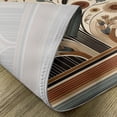 thumbnail image 4 of Ambesonne Boho Place Mats Set of 4, Mid Century Curving Lines Leaf, Standard Size, Beige Pale Caramel Grey, 4 of 5