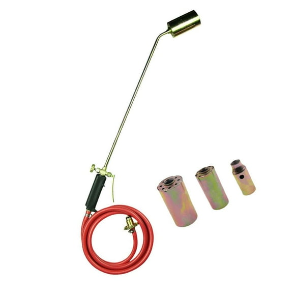 Welding Torch Weed Burner with 3 Nozzles Igniters Torch Propane Torch Weeder for Thawing Heating