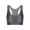Grey, variant on Womens Glossy Yoga Tops Shiny Racer Back Sports Gym Swimming Crop Tank Tops Blue M