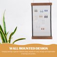 thumbnail image 3 of 1Set Pin Display Rack Wooden Mesh Grid Cloth Hanging Earring Organizer for Home Decor 11.8X7.1X1.2in, 3 of 9