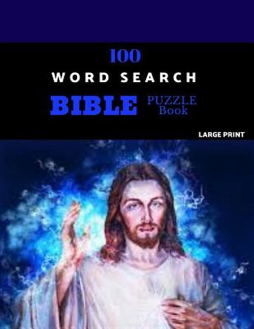 Pre-Owned 100 Word Search Bible Puzzle Book Large Print : Brain ...