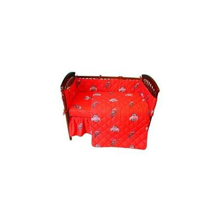 College Covers OHICSFSW Ohio State Baby Crib Fitted Sheet- White