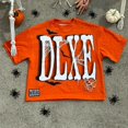 thumbnail image 2 of Camiseta holgada informal de manga corta con estampado de letras de anime para hombre y mujer, estilo hip hop, estilo Harajuku, estilo retro, Y2k, 2 of 5