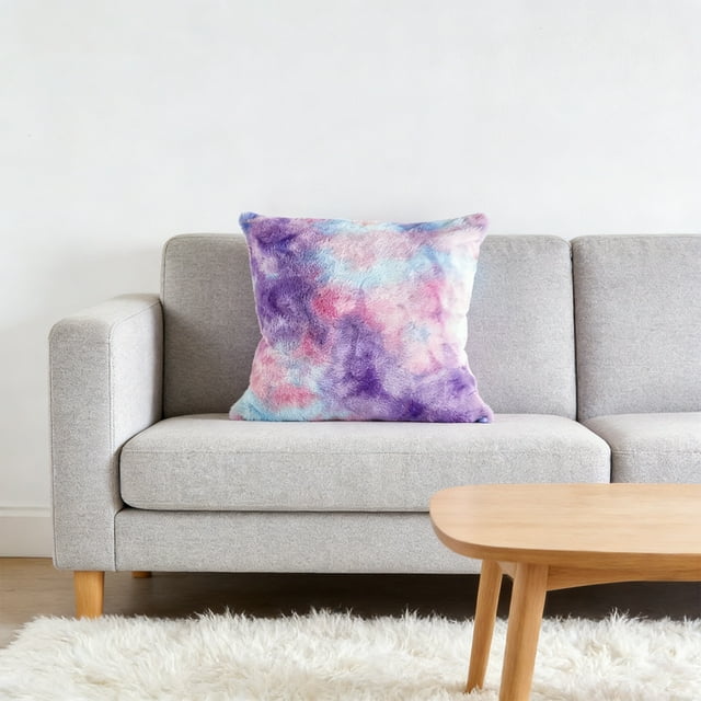Rewenti Rabbits Hair Ties-dyes Iridescence Series Pillow Cushion Pillow Cushion Sofa Bedroom Pillow Set Does Not Contain Core