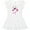 AA-White, variant on Inktastic Cute Shark, Little Shark, Pink Shark, Sea Animal Girls Toddler Dress