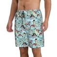 thumbnail image 2 of Balery pirate with funny animals Traje de Baño Estilo Hawaiano para Hombre, Shorts de Secado Rápido con Bolsillos-Medium, 2 of 6