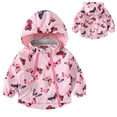thumbnail image 2 of Vedolay Coats for Boys Snowsuit Coat Hood Thick Warm Outerwear Jacket 2023 Hot Pink,90, 2 of 5