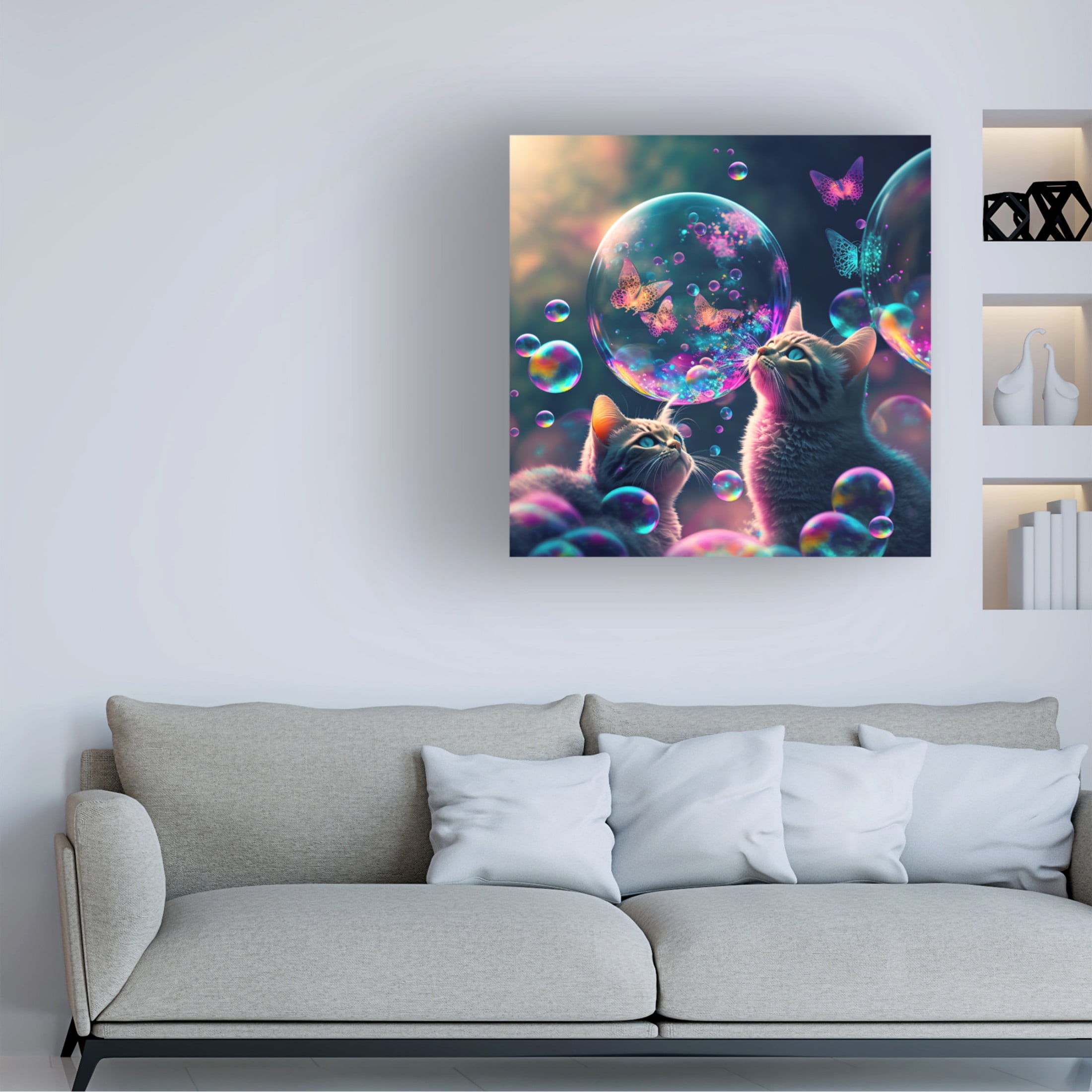 Canvas Wall Art - Ray Heere 'Mystical Morning 25' Wall Art for Living Room, Bedroom, or Office Décor by Trademark Fine Art - 24 x 24 Inches