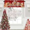 thumbnail image 2 of Christmas Valance for Windows Rod Pocket Short Curtains Gingerbread Man Merry Christmas Kitchen Valances Window Treatments for Bedroom, Bathroom, Living Room, 1 Panel, 54 x 18 inch, 2 of 5