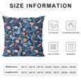 thumbnail image 5 of Orinice Flowers Graphic Decorative Throw Pillow Cover for Home Couch Living Room Bed Sofa Car Bedroom - 1PC 24x24in, 5 of 5