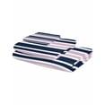 thumbnail image 2 of Navy Blue Pink Striped Towel Set of 3, Soft Microfiber Bath Towels, Hand Towel, Washcloths, Gradient Horizontal Lines Quick-Dry Absorbent Towels for Bathroom Kitchen Hotel Beach Gym Spa, 2 of 7