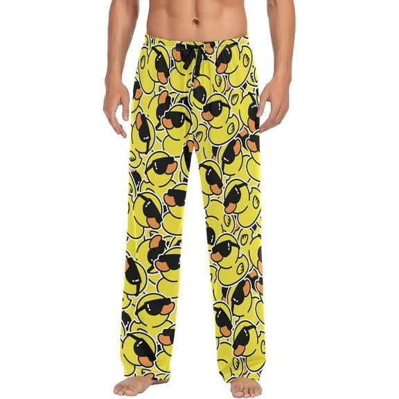 Top-kevin Multi- Duck Pajama Pants for Men PJs Bottoms Sleep Lounge Pants with Pockets, S M L XL XXL