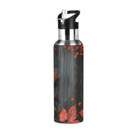 

Sports Bottle，Fallen Leaves10.8 ×2.8 The Inside of The Kettle Is Made of Food Grade 304 Stainless Steel