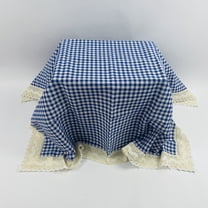 TSPY Textile Tablecloths 36 x 36 Inches Square Tablecloth, Blue