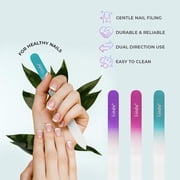 Lindo Premium Crystal Nail File - Premium/Dipped Tech - 3pcs/pk
