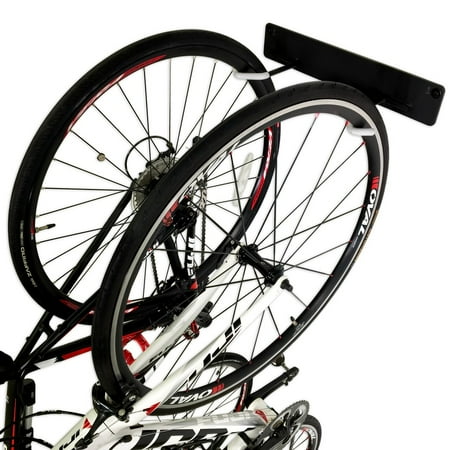 

StoreYourBoard BLAT 2 Bike Vertical Metal Wall Rack Holds 2 Bikes Garage Wall Mounted Storage Hooks Max 100 lbs