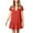 Red, variant on TJAZFJPA Winter Dresses for Women Foreign Trade Hot Summer 4 Colors Fashion V Neck Button Short Sleeve Pleated Women's Dress Maternity Wedding Guest Dress Prom Dresses for Teens