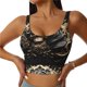 thumbnail image 1 of Balery Gold Rose Skull Sujetadores deportivos con espalda cruzada para mujer, acolchados, sin costuras, de alto impacto, ideales para yoga, gimnasio, entrenamiento y fitness.-Medium, 1 of 8