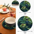 thumbnail image 3 of Frog Lotus Leaves Trivet Mats Pot Holders Cotton Woven Non-Slip Heat Resistant for Hot Pots Pans Pats for Cooking Baking Set of 2, 3 of 7