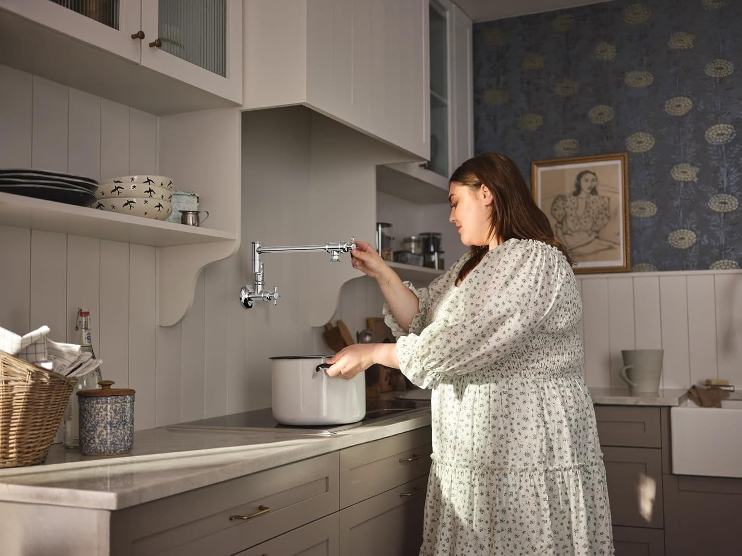 Moen S664 Traditional Pot Filler with Dual Shut-offs