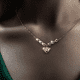 thumbnail image 5 of Gargantilla Italiana 14k De Corazón Inflado Y Bolas Tricolor, 5 of 16