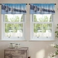thumbnail image 2 of LALILO Kitchen Curtain Valance Halloween Halloween Halloween Rod Pocket Window Curtain 52"x 18" Set of 2, 2 of 7