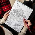 thumbnail image 4 of TPLHOUSE Beachside Cottage Spiral Coloring Book for Adults Relaxation & Stress Relief, 30 Coloring Pages Featuring Beachside Cottages, Tranquil Coastal Views, Tropical Scenery and Relaxing Beach Vibes, 4 of 6