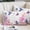 White Pink, variant on Pink Flower Pillow Covers, Linen Long Throw Pillow Case, Spring Floral Butterflies Elegant Pastoral Birds Holiday Pillow Protector Decorative Cushion Cover for Living Room/Bedroom 12" x 20"